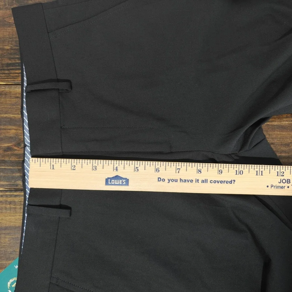 J.M Haggar‎ Men's Dress Pants Khakis Ultra Slim Black Size 29x32 NEW